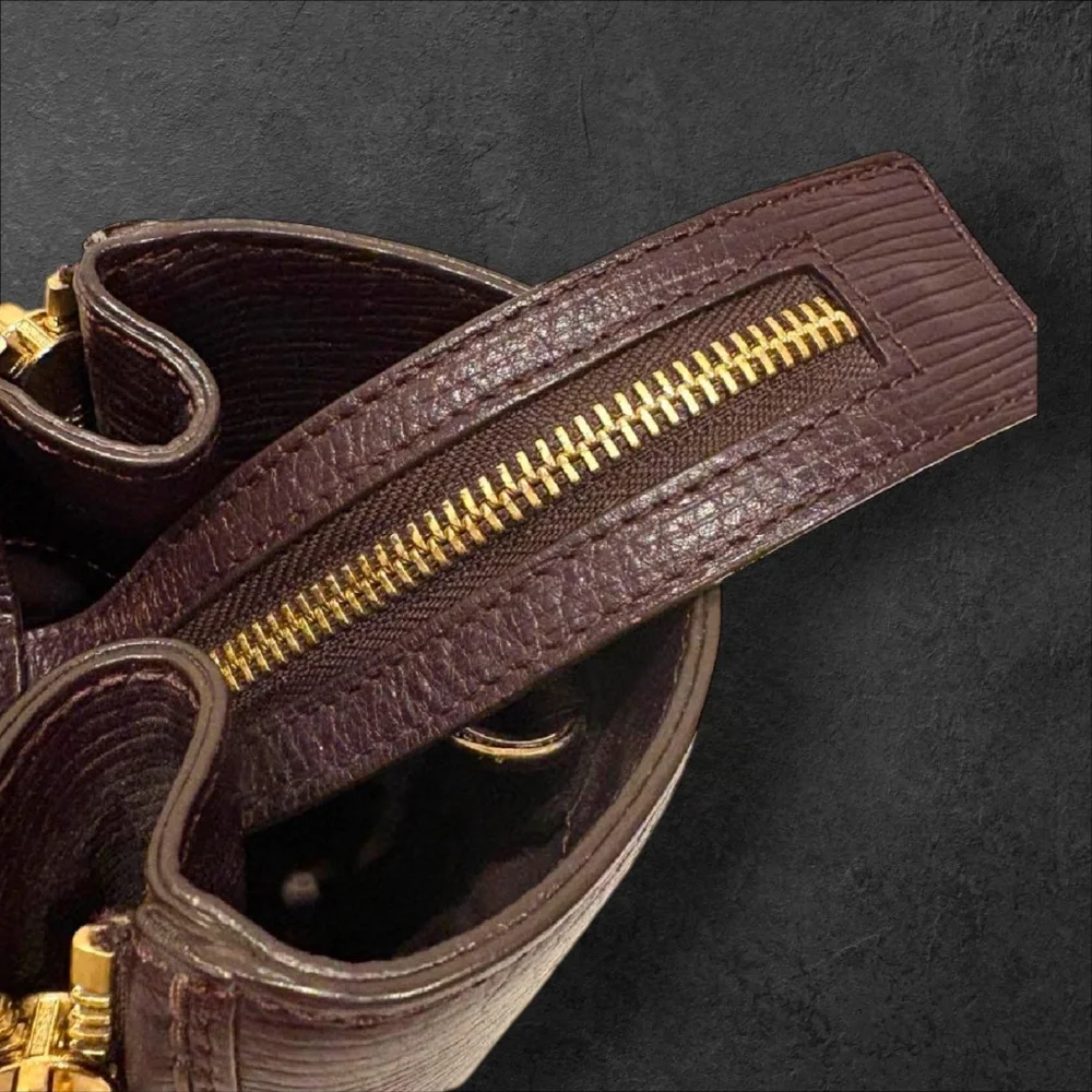 Henri Bendel West 57th Large Satchel in Eggplant Epi Leather - Picture 12 of 17